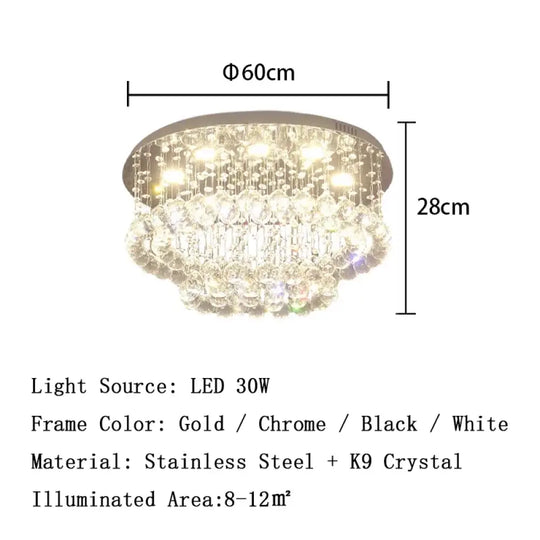 led crystal ceiling chandelier Rectangular living room light dining room bedroom study light Crystal cable light