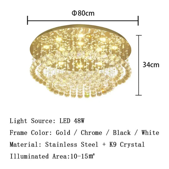 led crystal ceiling chandelier Rectangular living room light dining room bedroom study light Crystal cable light