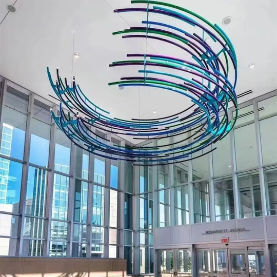 Vivienne Custom Build Semicircular Art LED Chandelier Chandelier