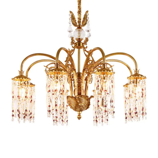 French style light luxury chandelier villa luxury atmosphere living room dining room bedroom lamp European retro