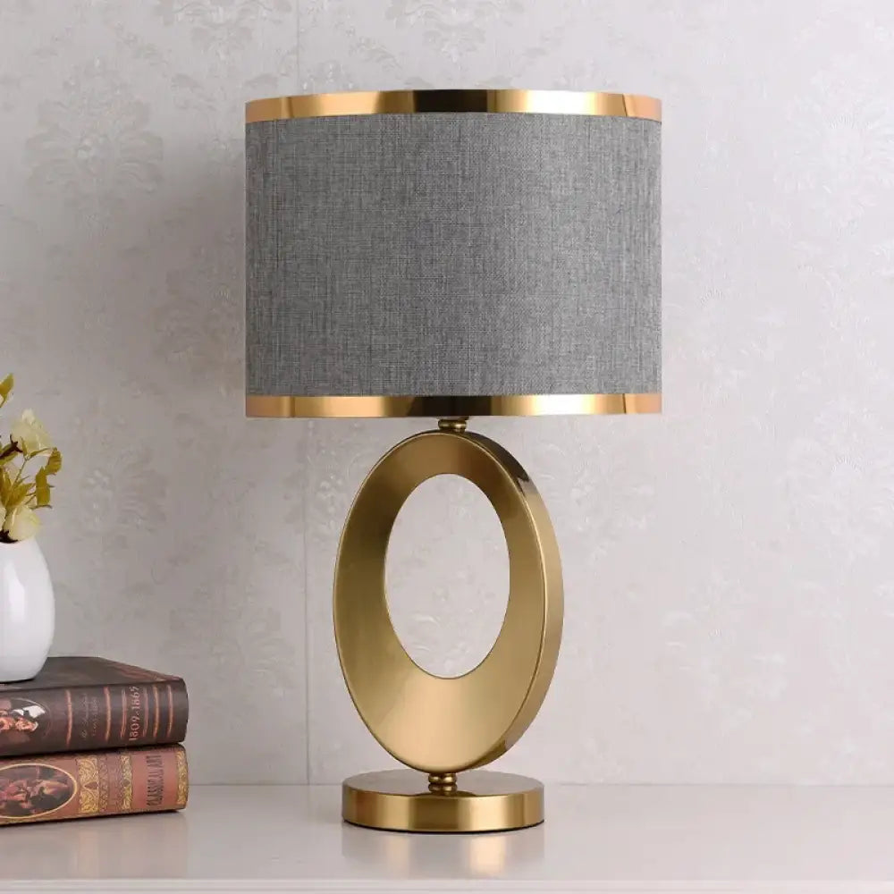 Élise European Metal Fabric Bedside Table Lamp E27 Modern Light