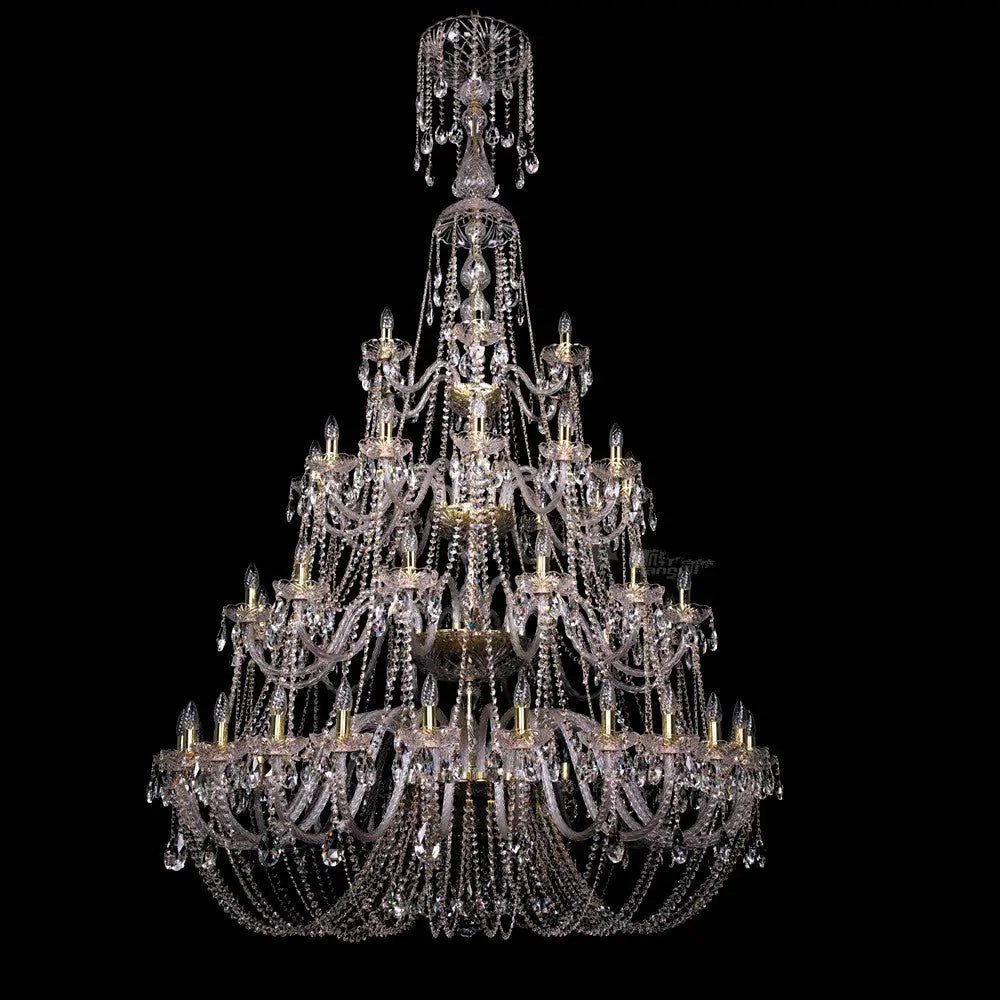 European-style crystal chandelier light luxury living room lamp simple modern bedroom lamp luxury atmosphere Villa