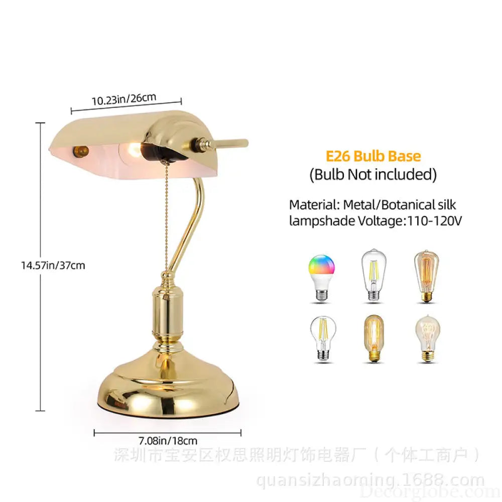 Republic of China retro table lamp creative personality bedroom bedside lamp office study table lamp decorative art