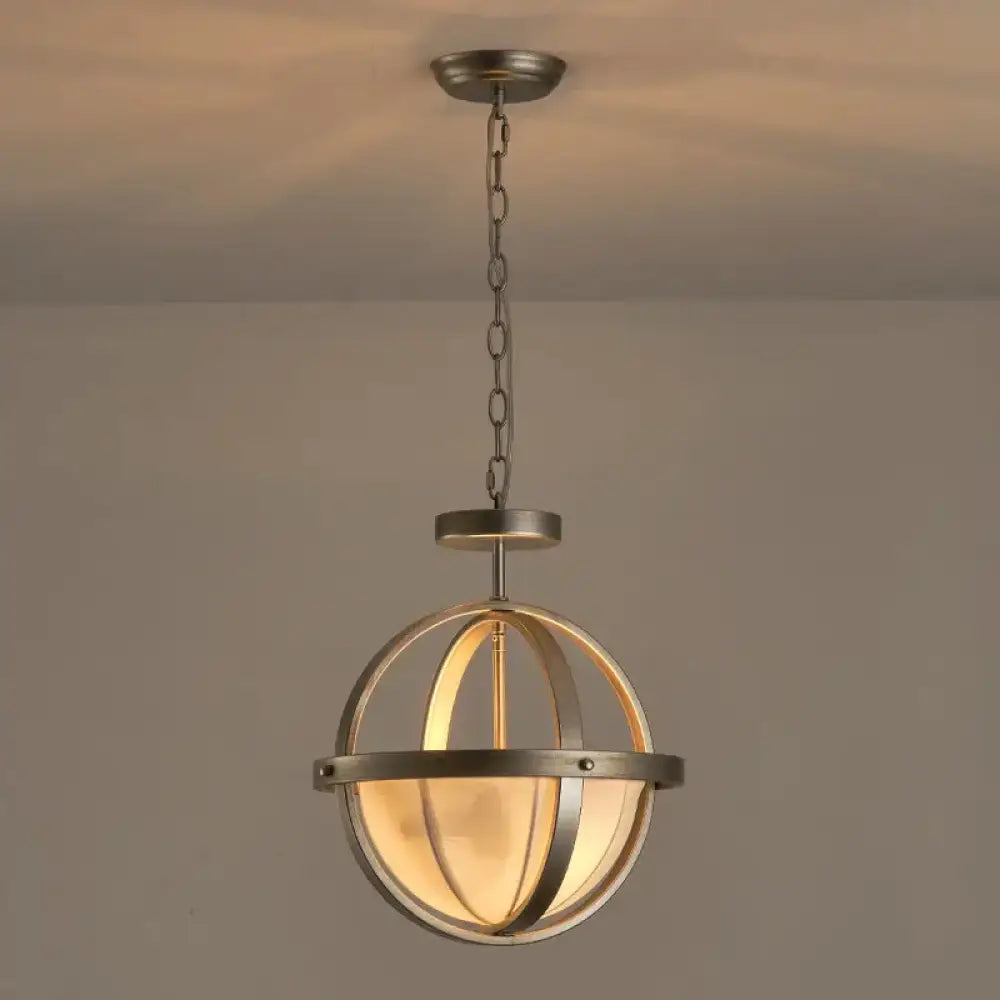 E14 LED Retro American Crystal Globe Brass Black Chrome Chandelier Lighting Suspension Luminaire Lampen Lustre For