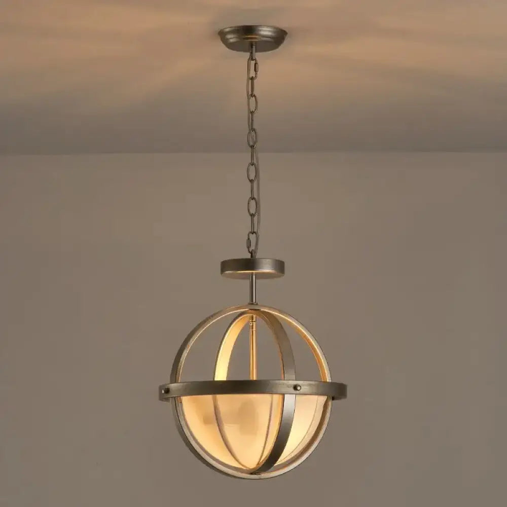 E14 LED Retro American Crystal Globe Brass Black Chrome Chandelier Lighting Suspension Luminaire Lampen Lustre For