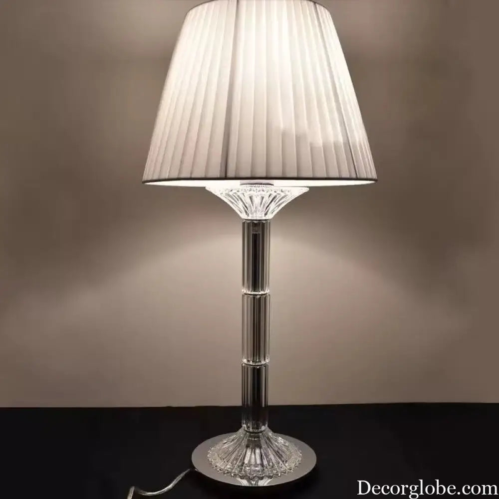 French Light Luxury Qianye Crystal Table Lamp Study Bedroom Bedside Lamp Hotel Restaurant Wedding Decoration Table Lamp