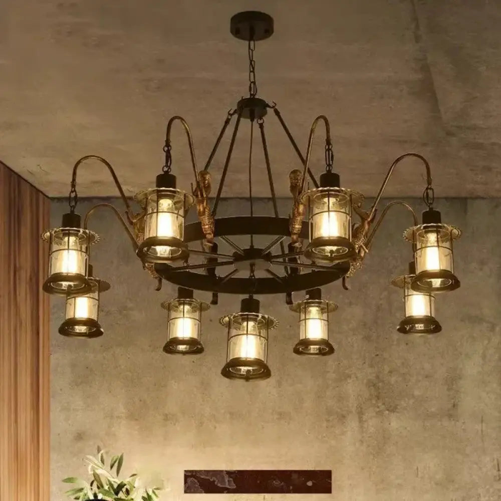 CEDRIC American Retro Pendent Lamp Industrial Wind Living Room Restaurant Loft Clothing Store Cafe Bar Box Homestay