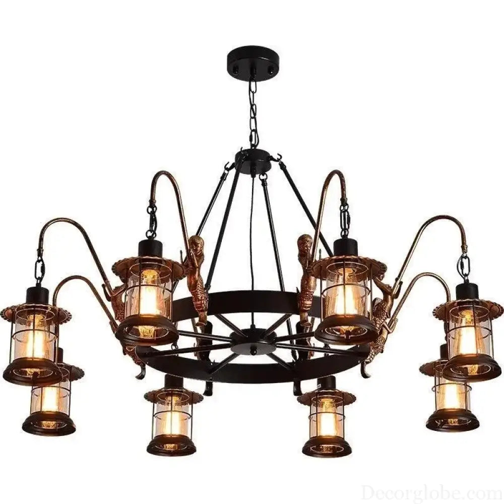 CEDRIC American Retro Pendent Lamp Industrial Wind Living Room Restaurant Loft Clothing Store Cafe Bar Box Homestay