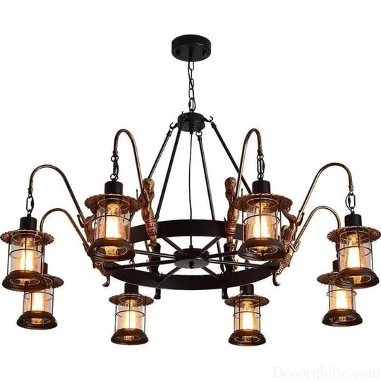 CEDRIC American Retro Pendent Lamp Industrial Wind Living Room Restaurant Loft Clothing Store Cafe Bar Box Homestay