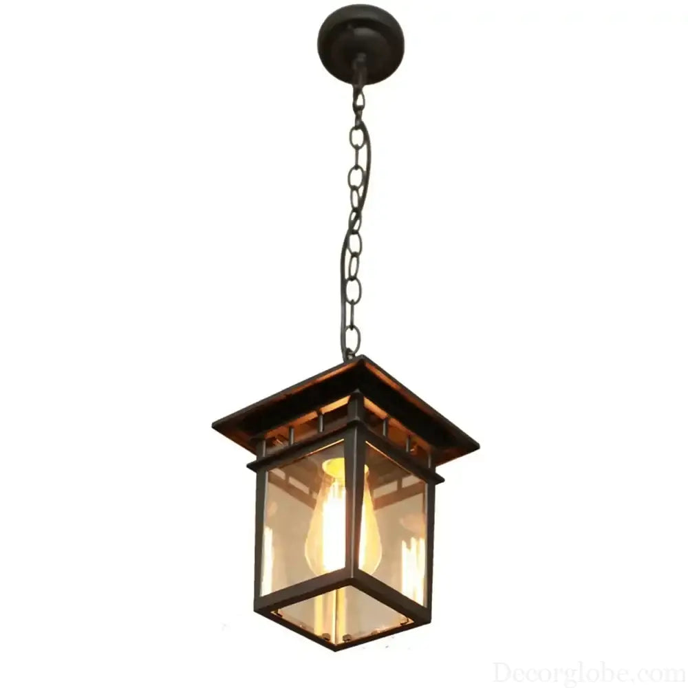 Vintage E27 Outdoor Waterproof and Rust-proof Courtyard Lamp Corridor Aisle Balcony Chandelier Villa Garden Pendant