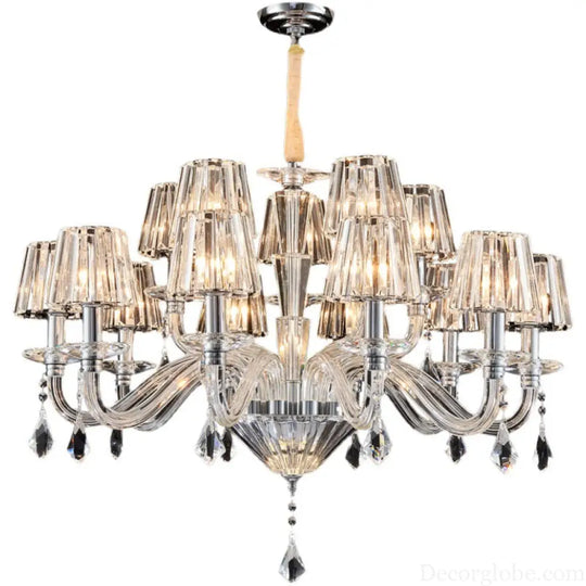 European-Style Living Room Crystal Chandelier 2024 Simple Modern Bedroom Study Lamp Light Luxury Villa Dining Room Main