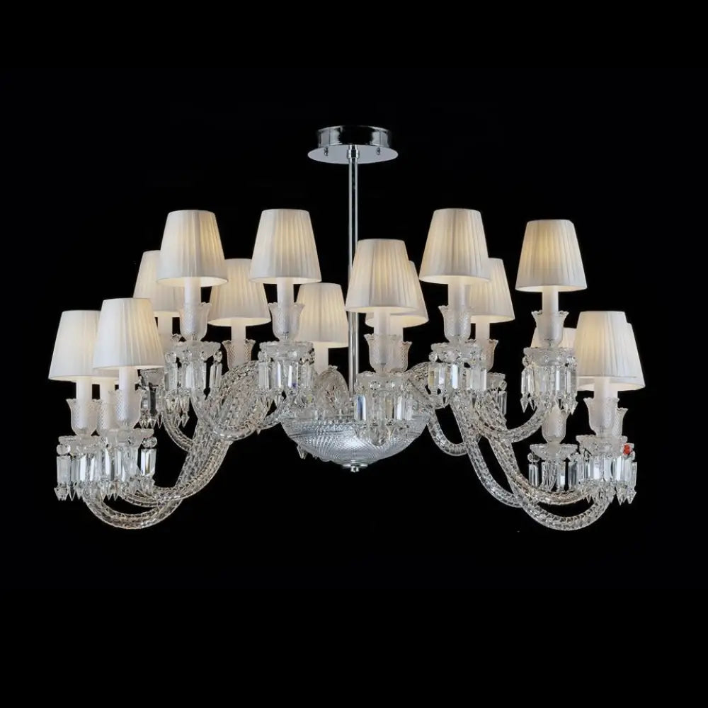 European-style Stair Crystal Chandelier Restaurant Bedroom Lamp Luxury Atmospheric Villa Living Room Lamp Restaurant