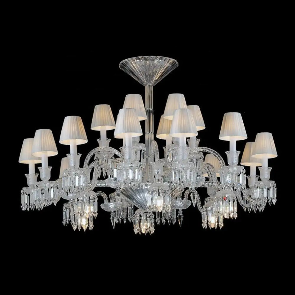 European-style Stair Crystal Chandelier Restaurant Bedroom Lamp Luxury Atmospheric Villa Living Room Lamp Restaurant