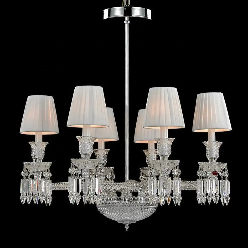 European-style Stair Crystal Chandelier Restaurant Bedroom Lamp Luxury Atmospheric Villa Living Room Lamp Restaurant