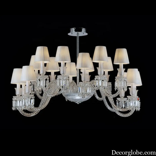 European-style Stair Crystal Chandelier Restaurant Bedroom Lamp Luxury Atmospheric Villa Living Room Lamp Restaurant