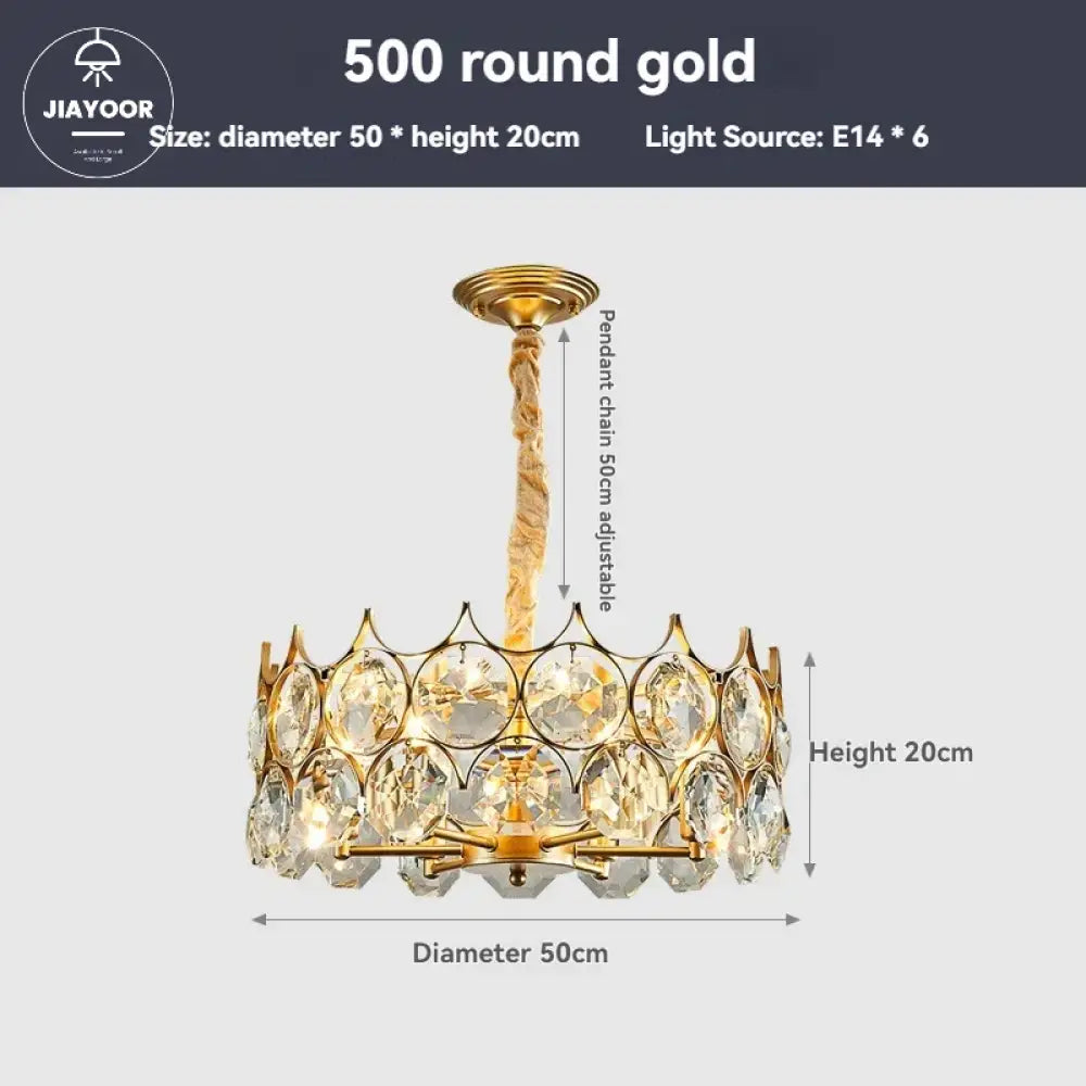 Modern Light Luxury LED Crystal Light Home Decoration Living Room Villa Dining Room Bedroom Crystal Hanging Light