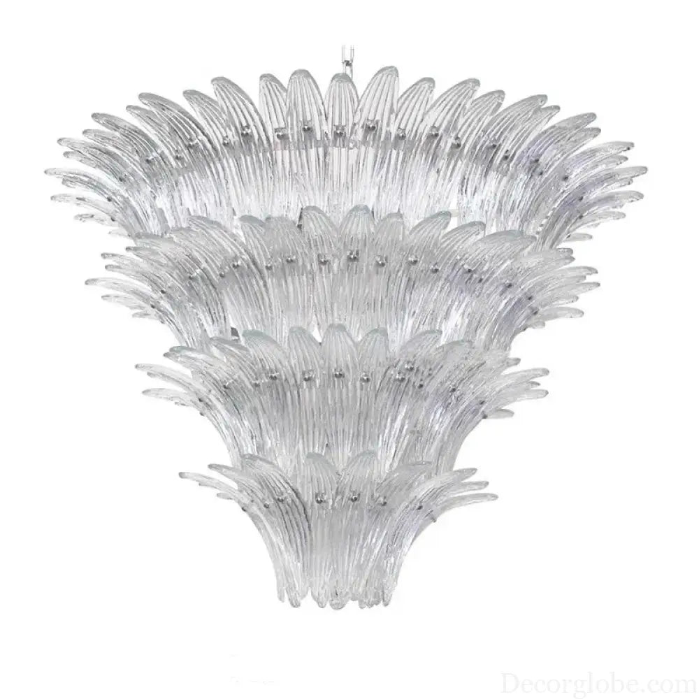 Odette French Vintage Murano Glass LED Chandelier for Living Room &amp; Staircase Chandelier