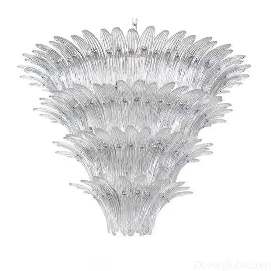Odette French Vintage Murano Glass LED Chandelier for Living Room &amp; Staircase Chandelier