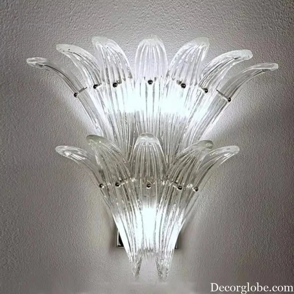 Odette French Vintage Murano Glass LED Chandelier for Living Room &amp; Staircase Chandelier